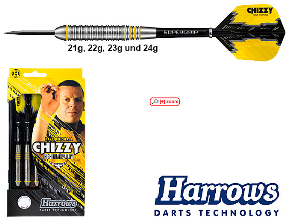 Harrows Dave Chisnall Chizzy High Grade Alloy - Steeltip Dartpfeile