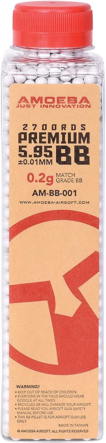 Amoeba BB's 6mm 0,20g 2700St. Weiß