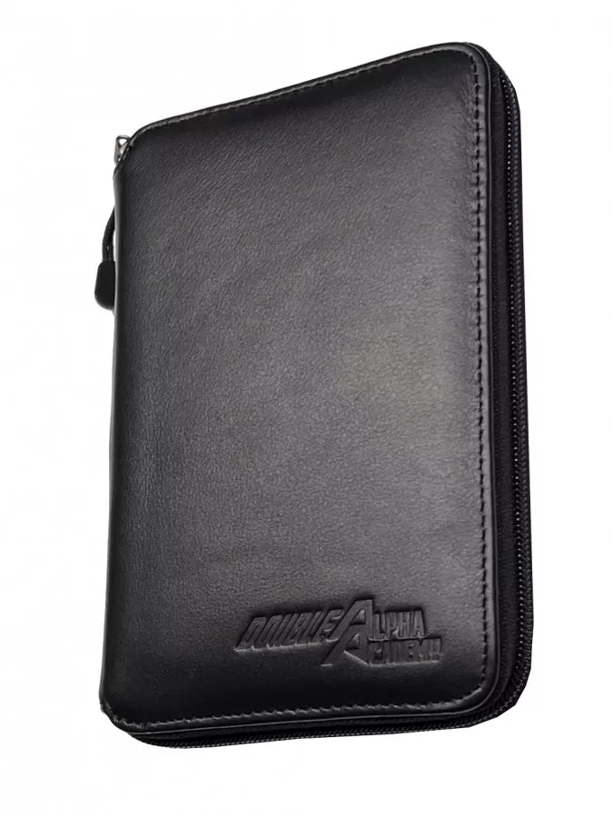 Double Alpha Leather Document Binder