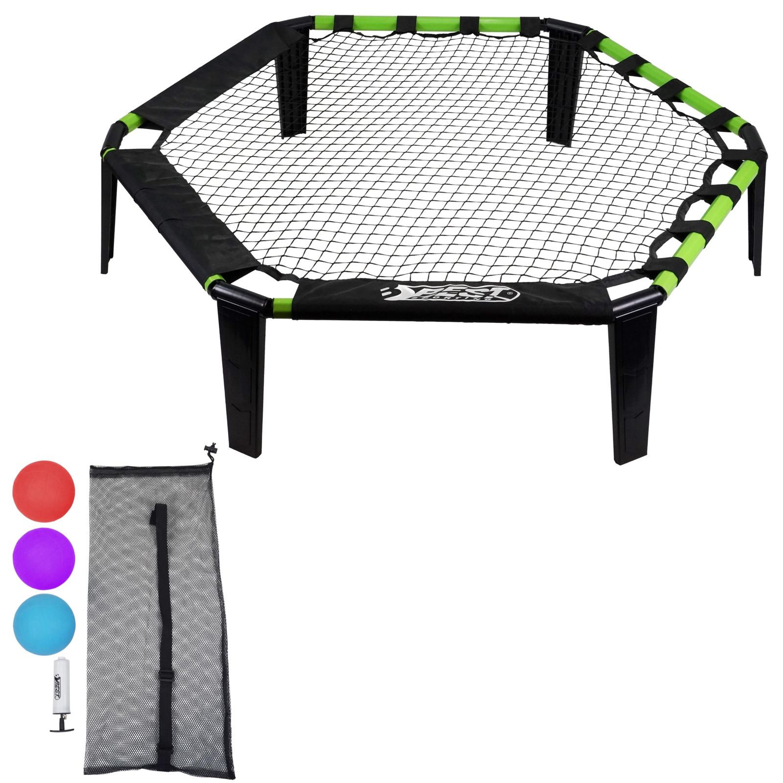 Best-Sporting-Schmetterball-Roundnet-64961-1 Best Sporting Schmetterball Set Outdoor I Roundnet Set mit 3 Bällen