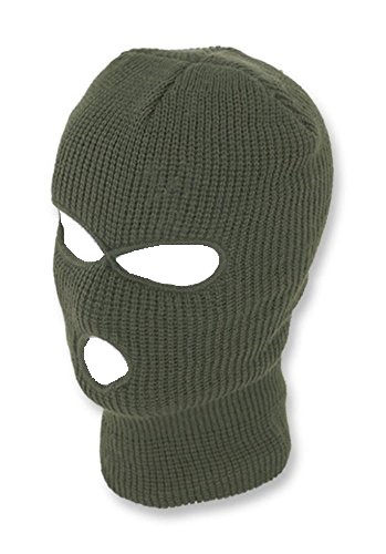 Kurt24 Balaclava 3 Lochmütze Oliv