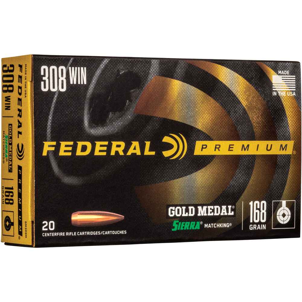 Federal Premium .308 Win Gold Medal Sierra Match King 168gr / 10,9g