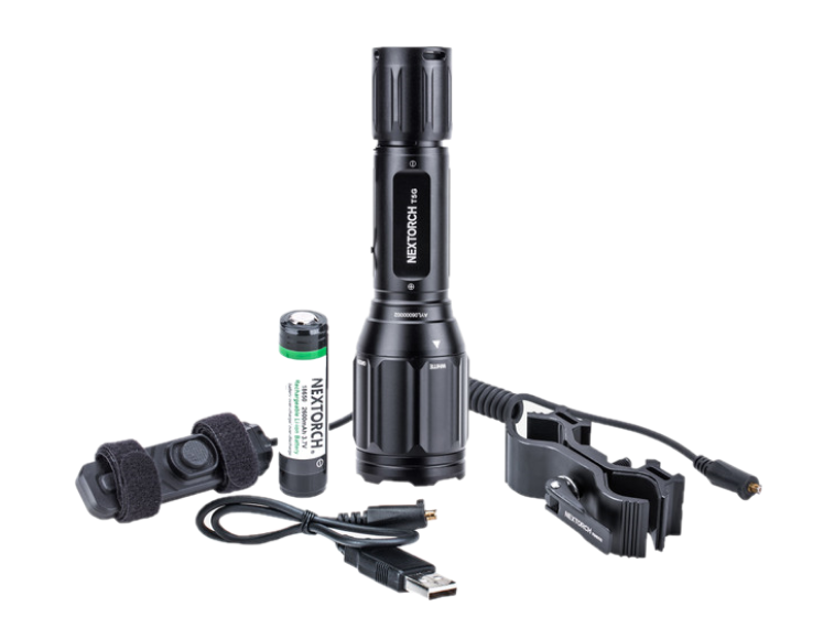 Nextorch T5G Set 1200/170 Lumen LED Taschenlampe mit weiß/grüner DUAL-LED Technologie