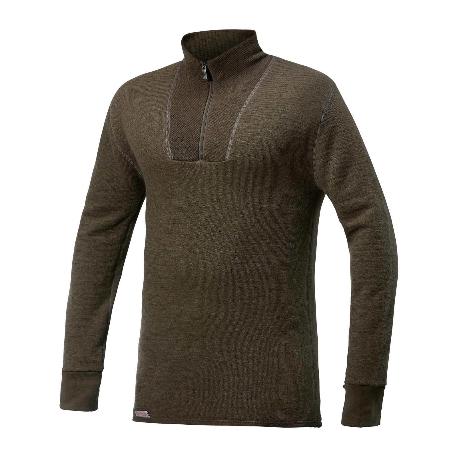 zip-turtleneck-200-pine-green-male-isolated Woolpower Zip Turtleneck 200 Rollkragenpullover