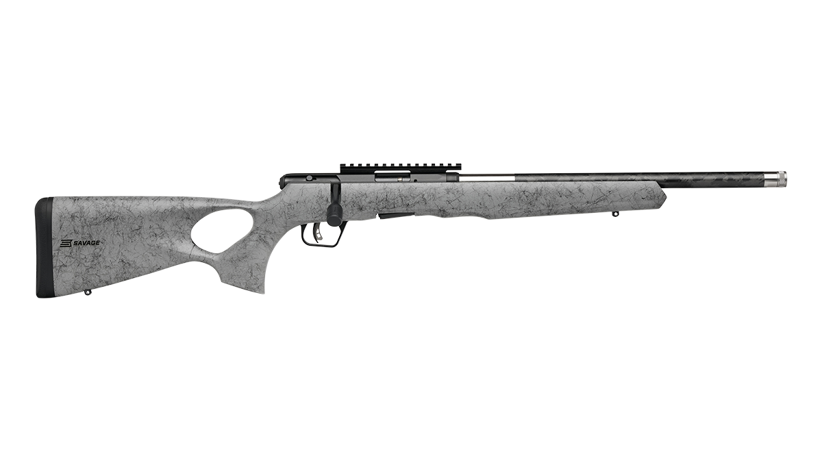 Savage B22 Timber Thumbole 18" .22lr.