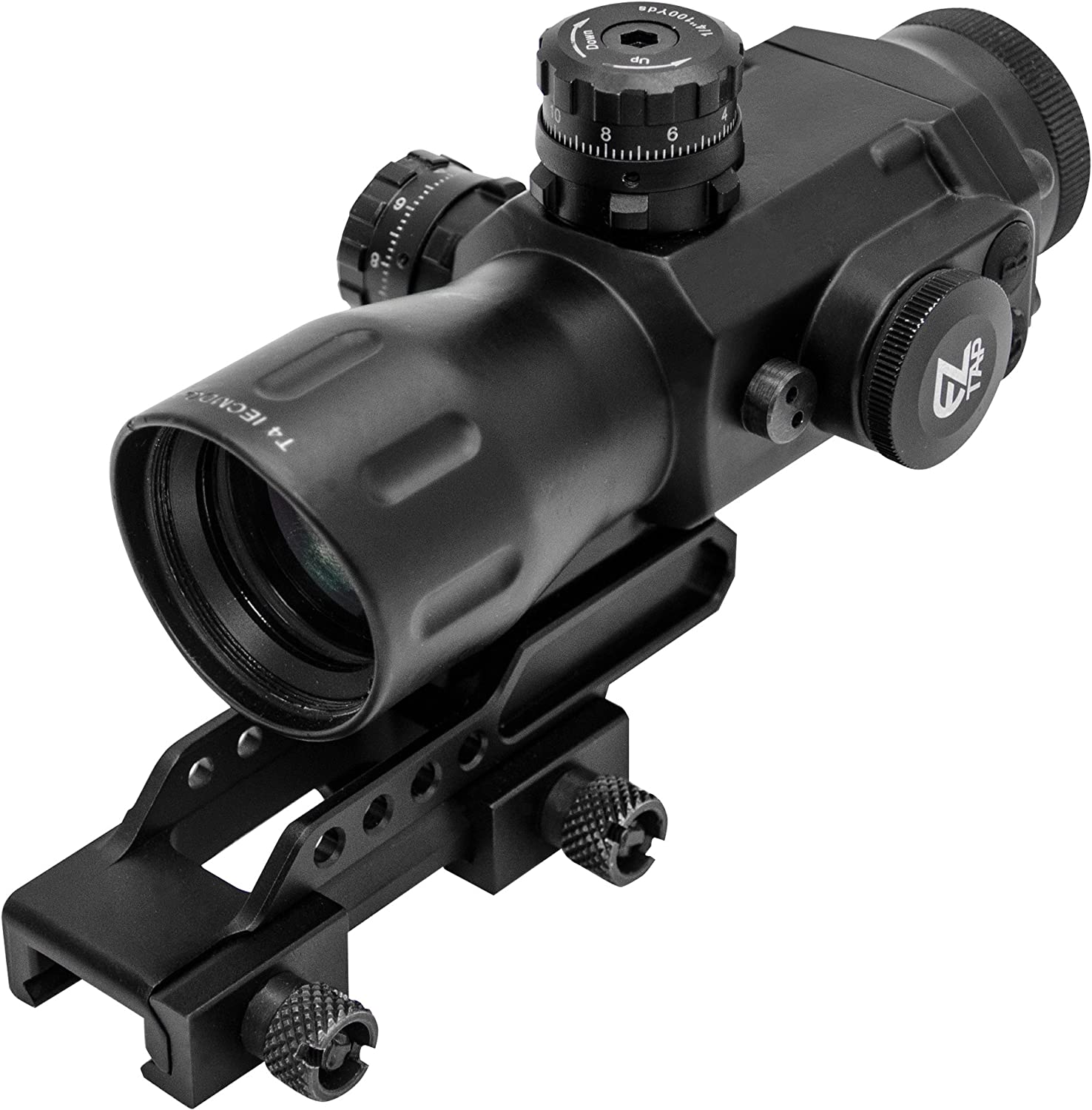 UTG Compact Prismatic 4X32 T4 Scope, 36-Color T-DOT