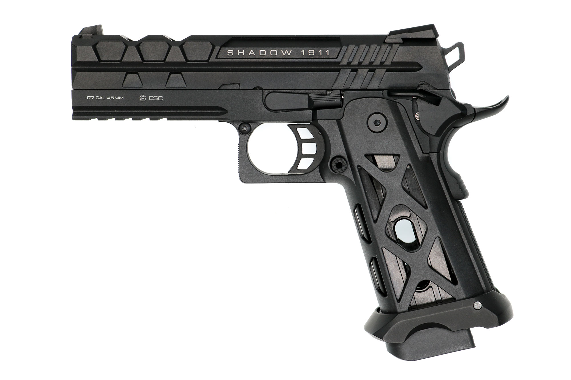 NxWerks NX 1911 Shadow CO2-Luftpistole Kal. 4,5mm Stahl-BB Blowback Metallschlitten schwarz