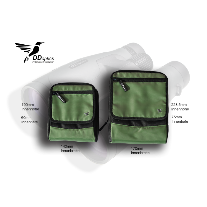DDoptics grüne Fernglastasche
