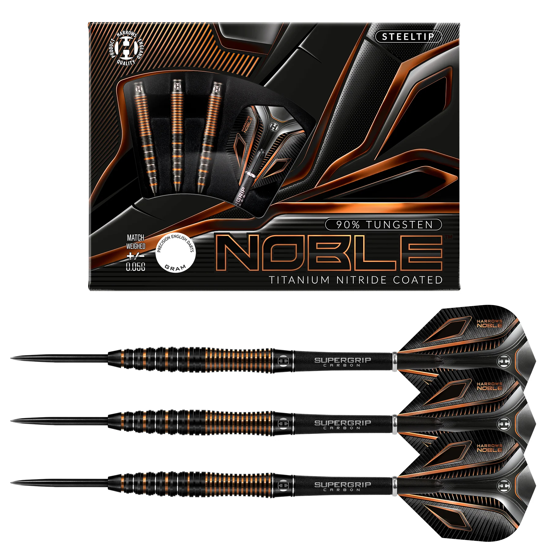 Harrows Noble 90% Tungsten Steeltip Darts