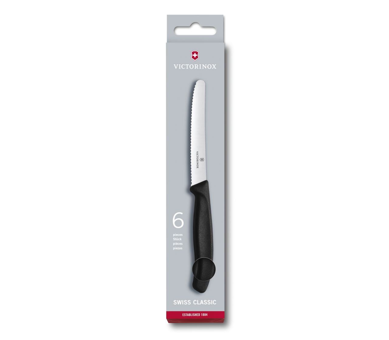 Victorinox Swiss Classic Tomaten- und Tafelmesser-Set, 6-teilig