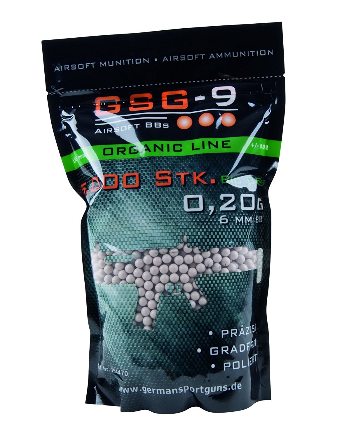 GSG-9 Organic Line 6mm BIO BBs Weiß 0,20 g 5.000 Stück