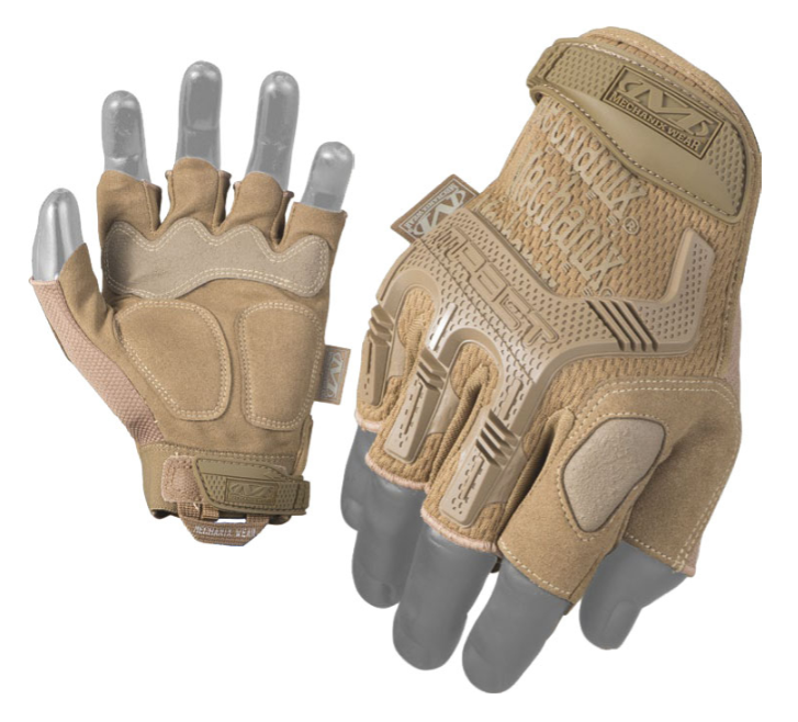 Mechanix Wear M-Pact Coyote - Fingerlose Einsatzhandschuhe