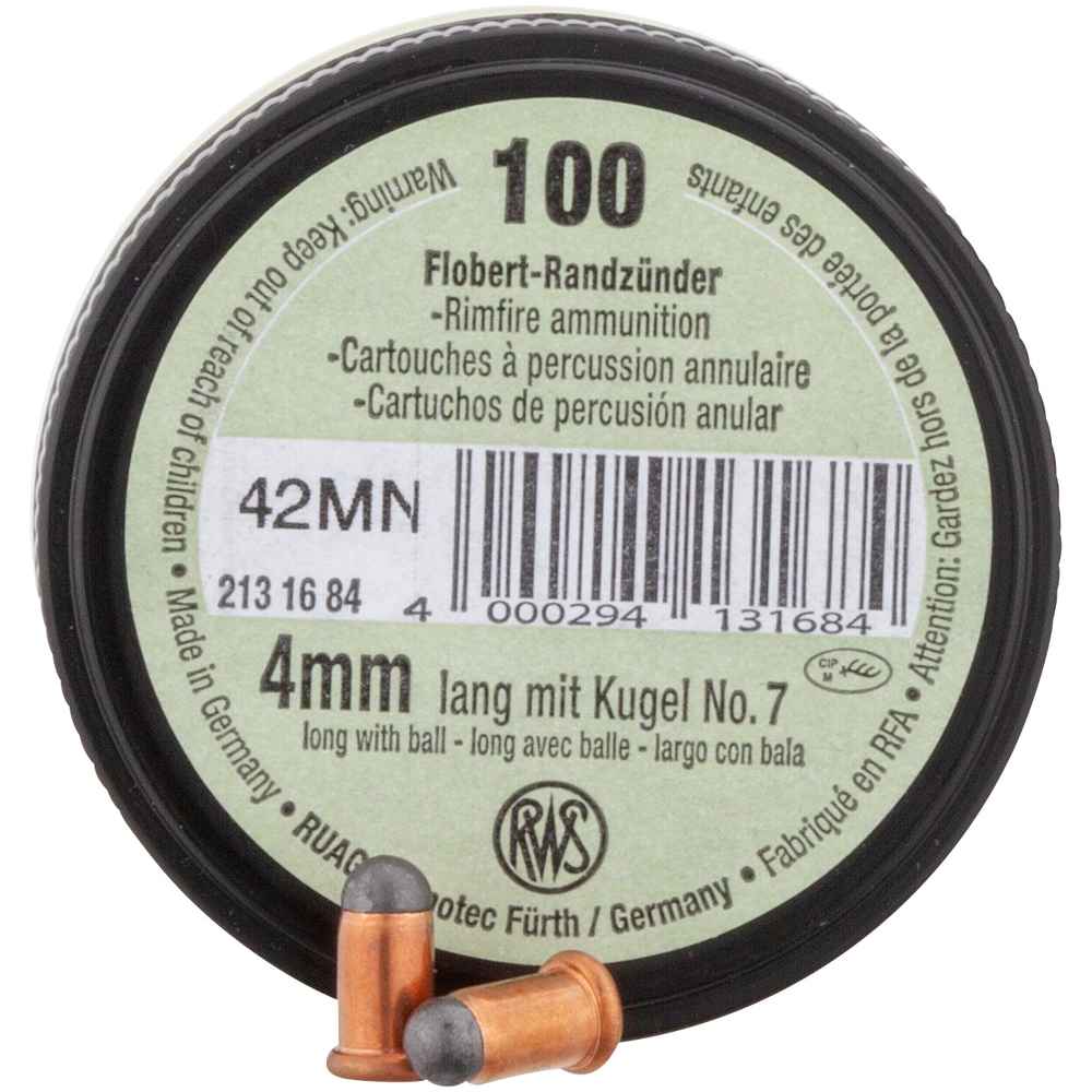 RWS 4mm lang mit Kugel Nr. 7