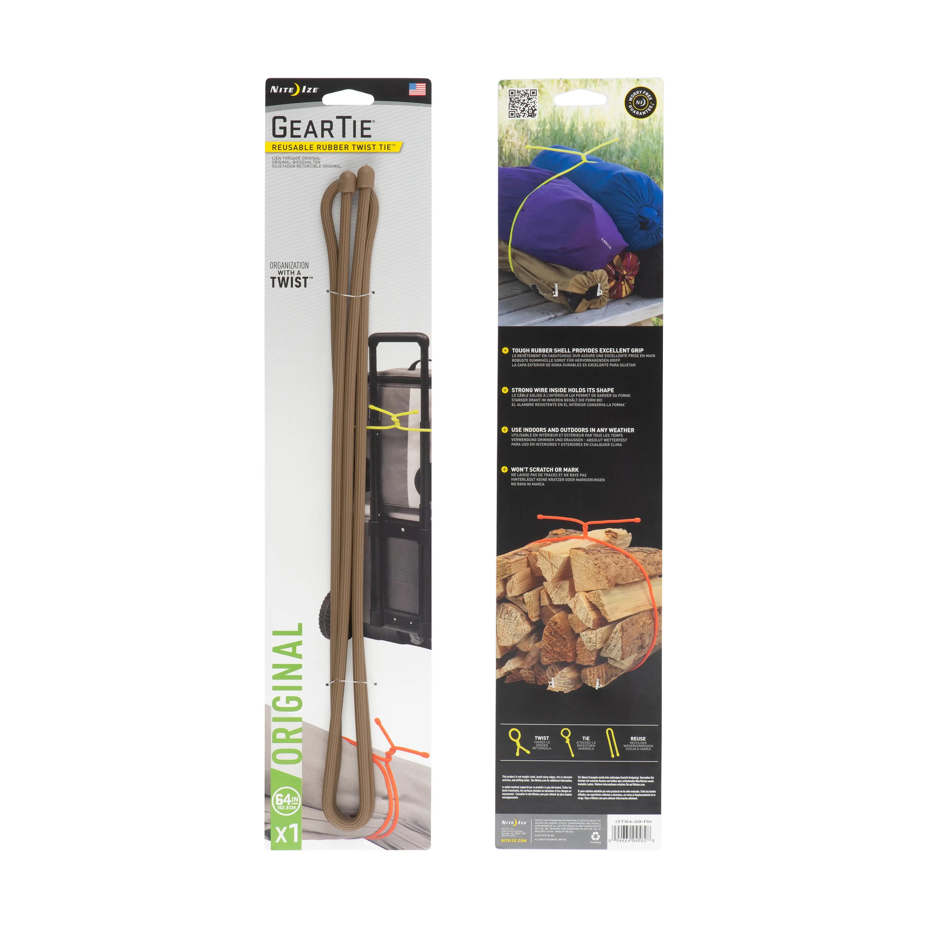 Nite Ize Gear Tie - Rubber Twist Tie