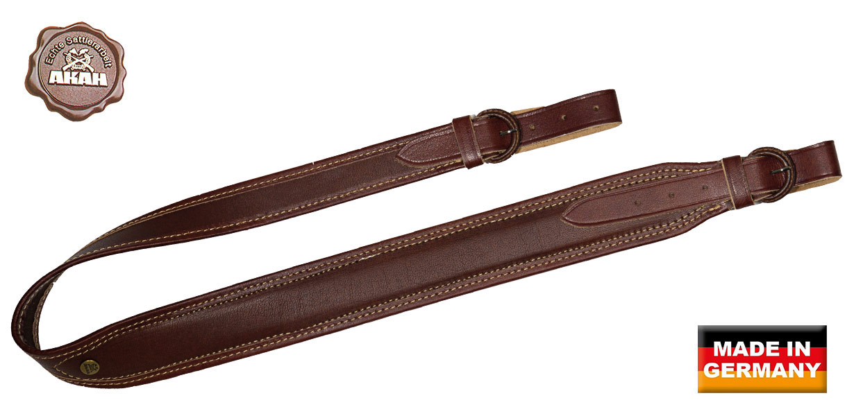 67274000_2018 AKAH Gewehrriemen Vollrindleder 50mm Breit