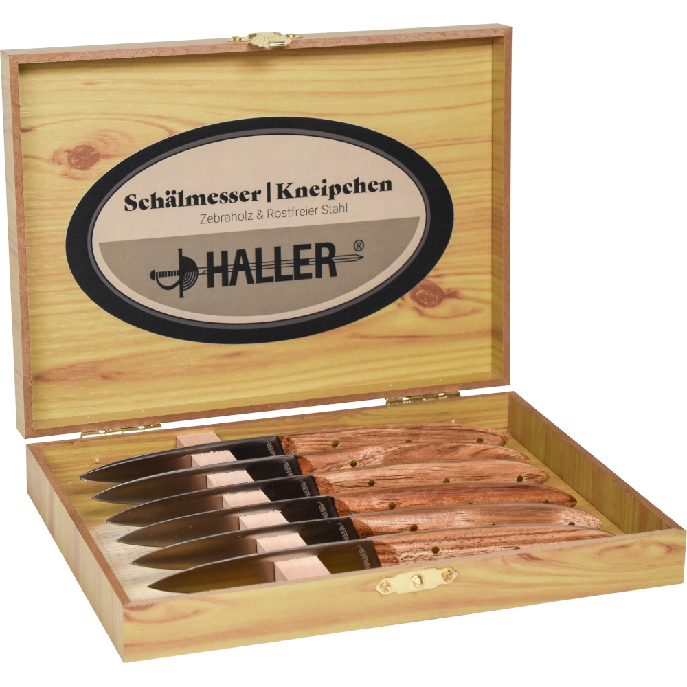 40206-box_s Messerset in Holzbox (6 Stück) Zebraholz