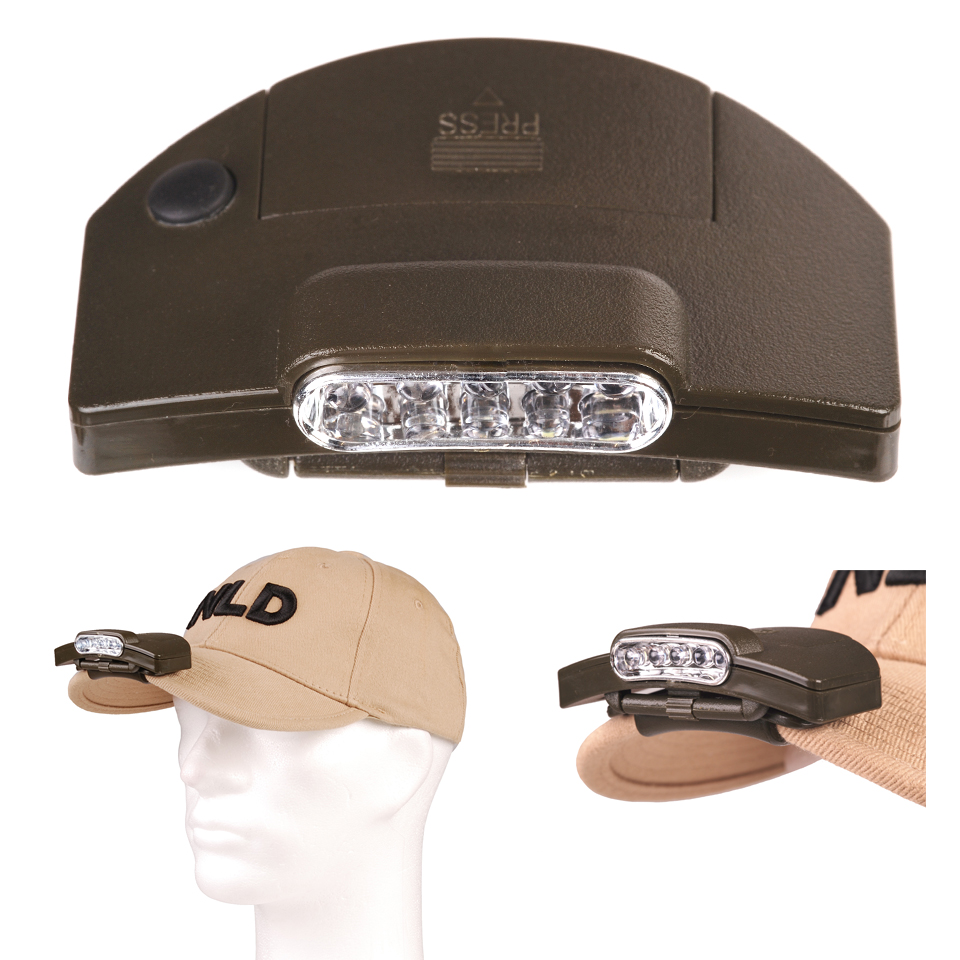 Kurt24 5 led cap headlamp "Star" clip-on