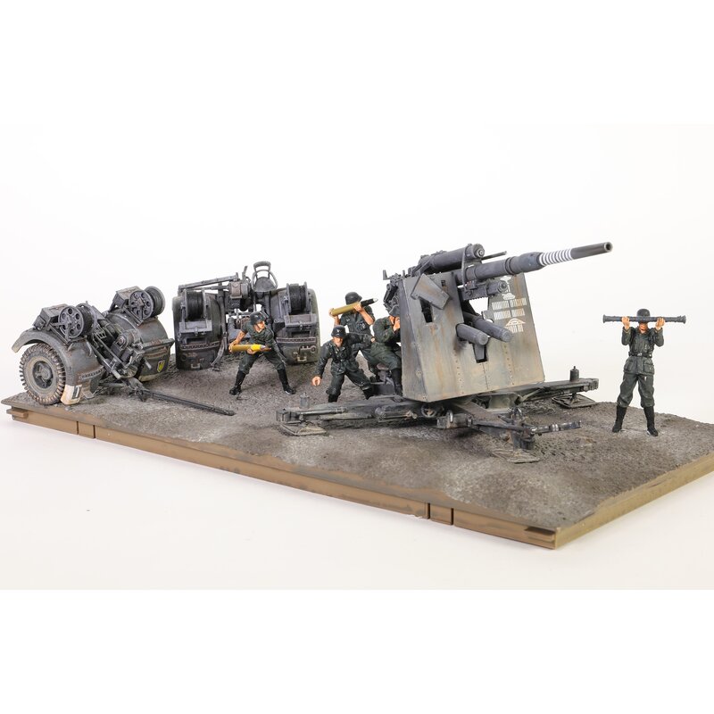 1/32 Deutsche Krupp Flak 36 mit Flak Rohr 36 Geschützrohr & Sd. 202 Abschleppwagen