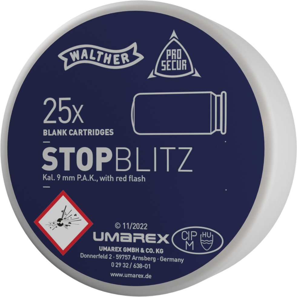 Walther Stop Blitz Platzpatronen 9mm P.A.