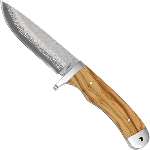 80615_g Haller Damastmesser Olivenholzgriff