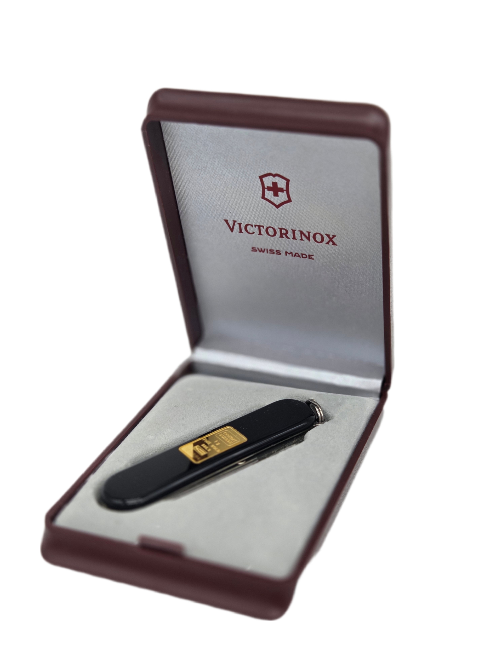 Victorinox Classic mit Goldbarren 1 gr Victorinox Classic mit Goldbarren 1 gr