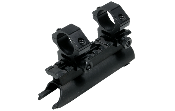 MNT_642B_PRO_1 UTG 3rd Gen SKS High-profile See-thru Mount with 1' Rings