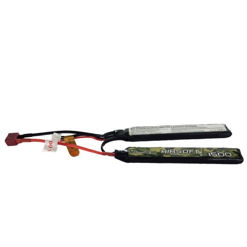 Gens Ace 25/50C 1500mAh 2S1P 7,4V Airsoft Pistole Lipo Akku mit T-Stecker