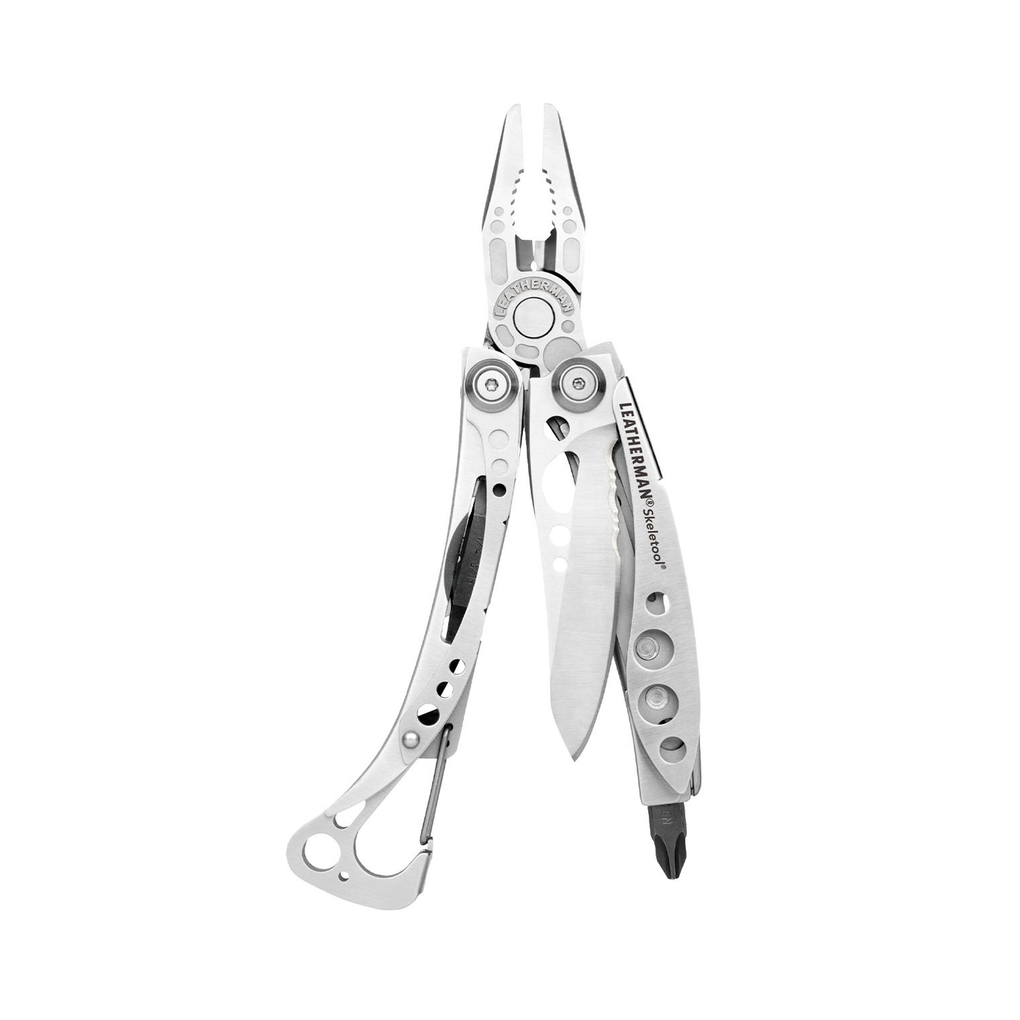 skeletool-silver-fanned Leatherman Skeletool Multi-Tool