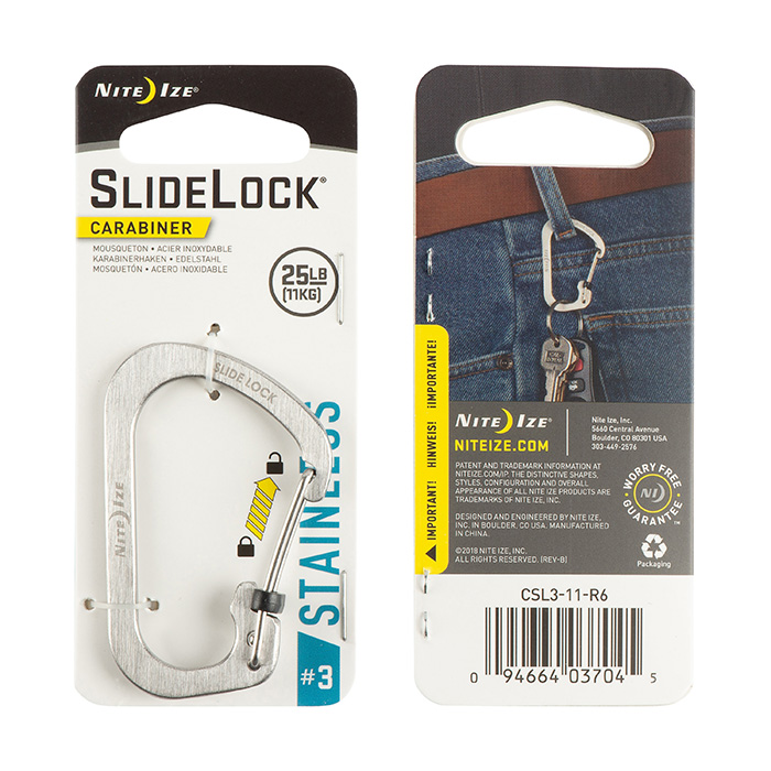 SlideLock® Carabiner Stainless Steel