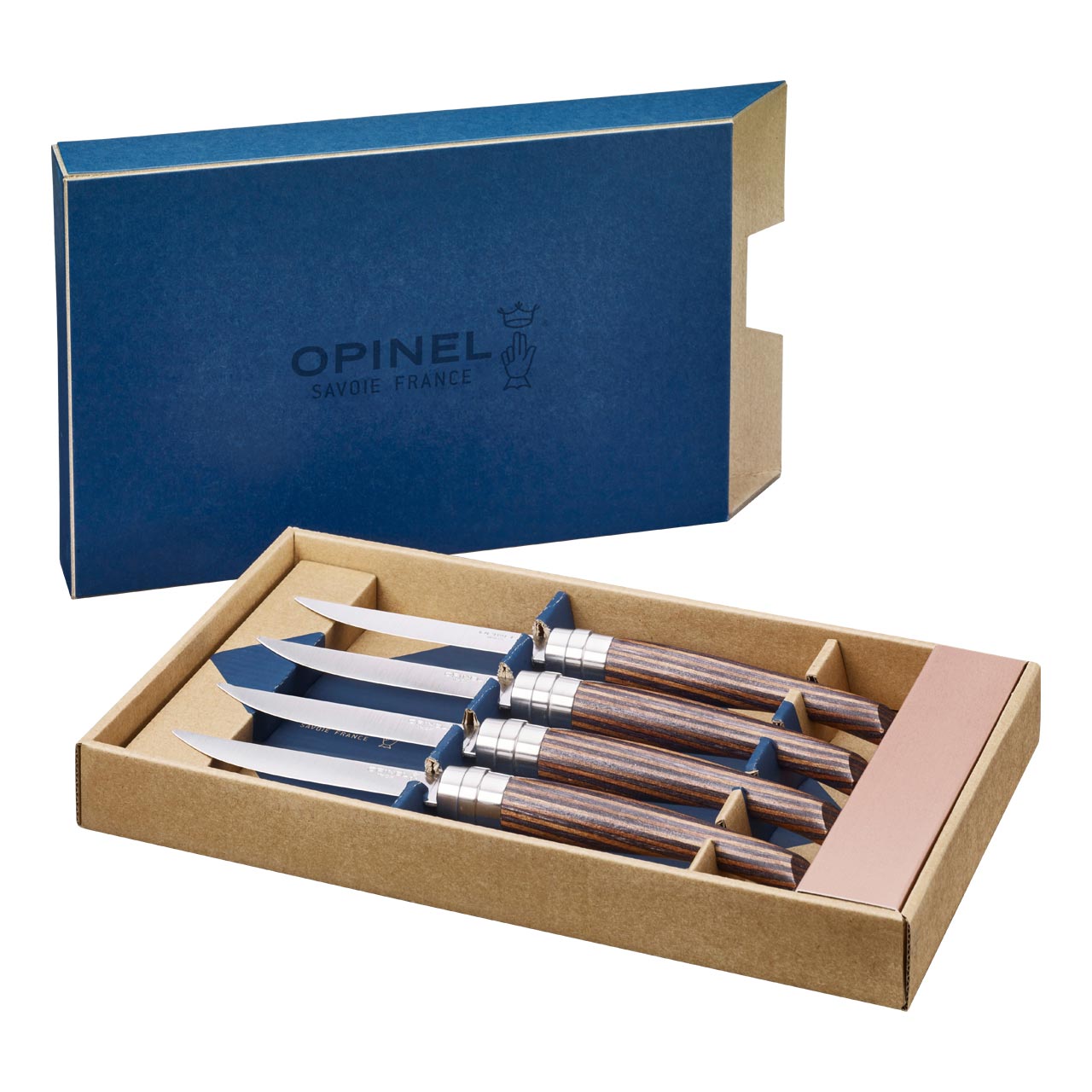 254598 Opinel Tafelmesser Set Table Chic Chocolat
