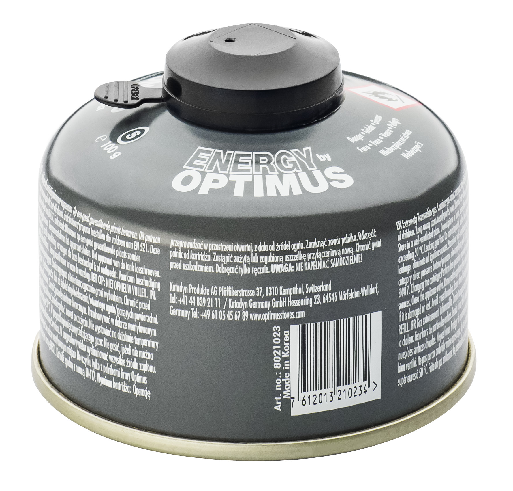 8021023_Optimus-Gas-100-g-4-Season Optimus Gas 4-Season Dark Grey