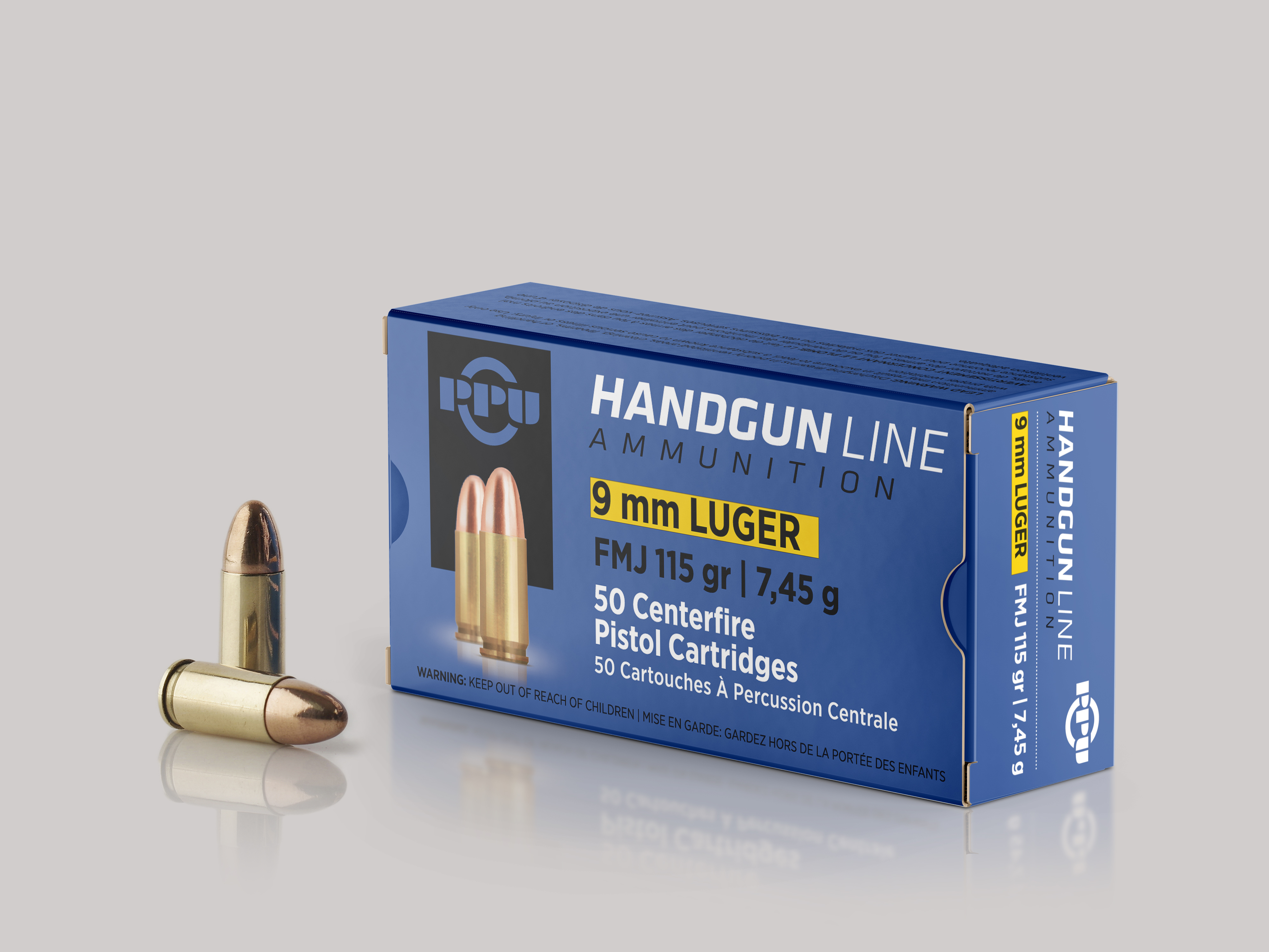 PPU 9mm Luger FMJ 7,45g / 115gr