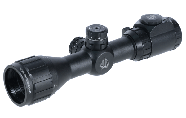 SCP_M392AOIEWQ_PRO_01 UTG 3-9x32 Bug Buster Scope EZ-Tap 36-Color Mil-dot