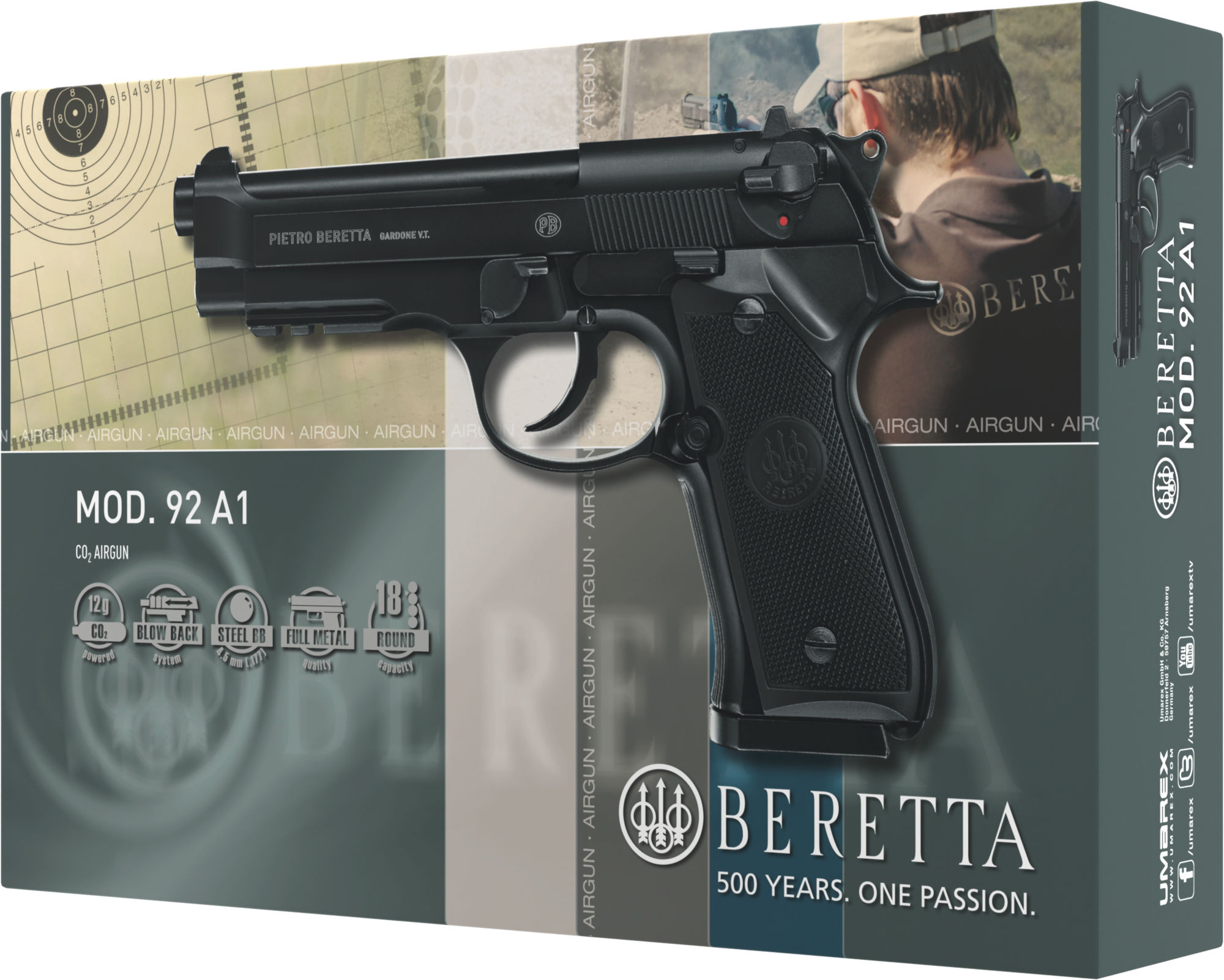 Beretta M92 A1 CO2-Pistole 4,5 mm (.177) BB