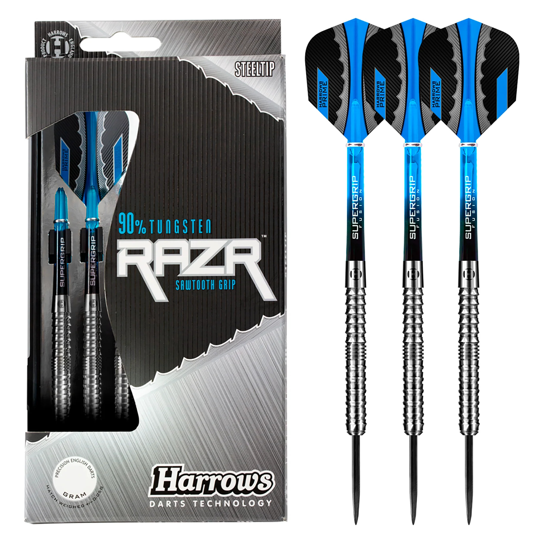 Harrows Razr Parallel 90% Tungsten Steeltip Darts