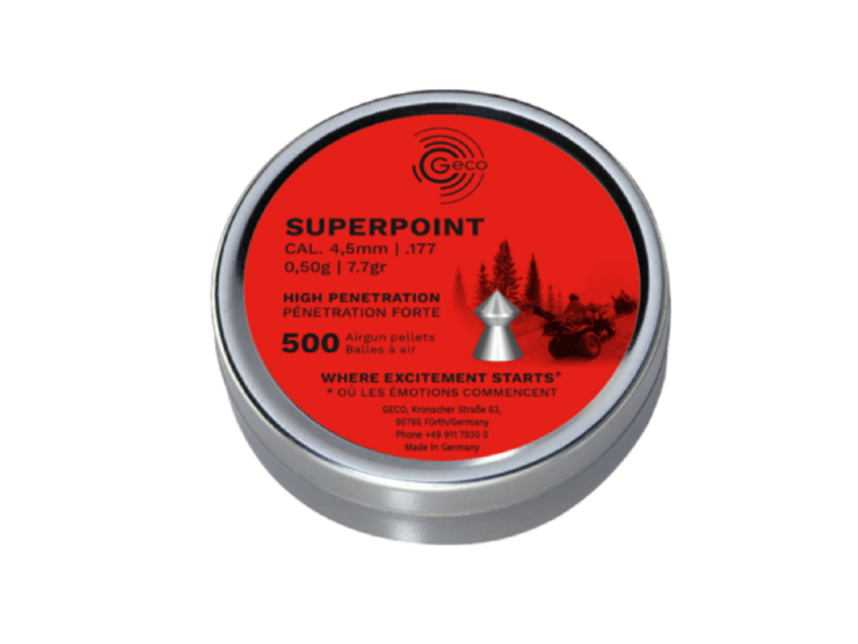Geco Superpoint 4,5 mm (.177) Spitz Diabolos Geco Superpoint 4,5 mm (.177) Spitz Diabolos