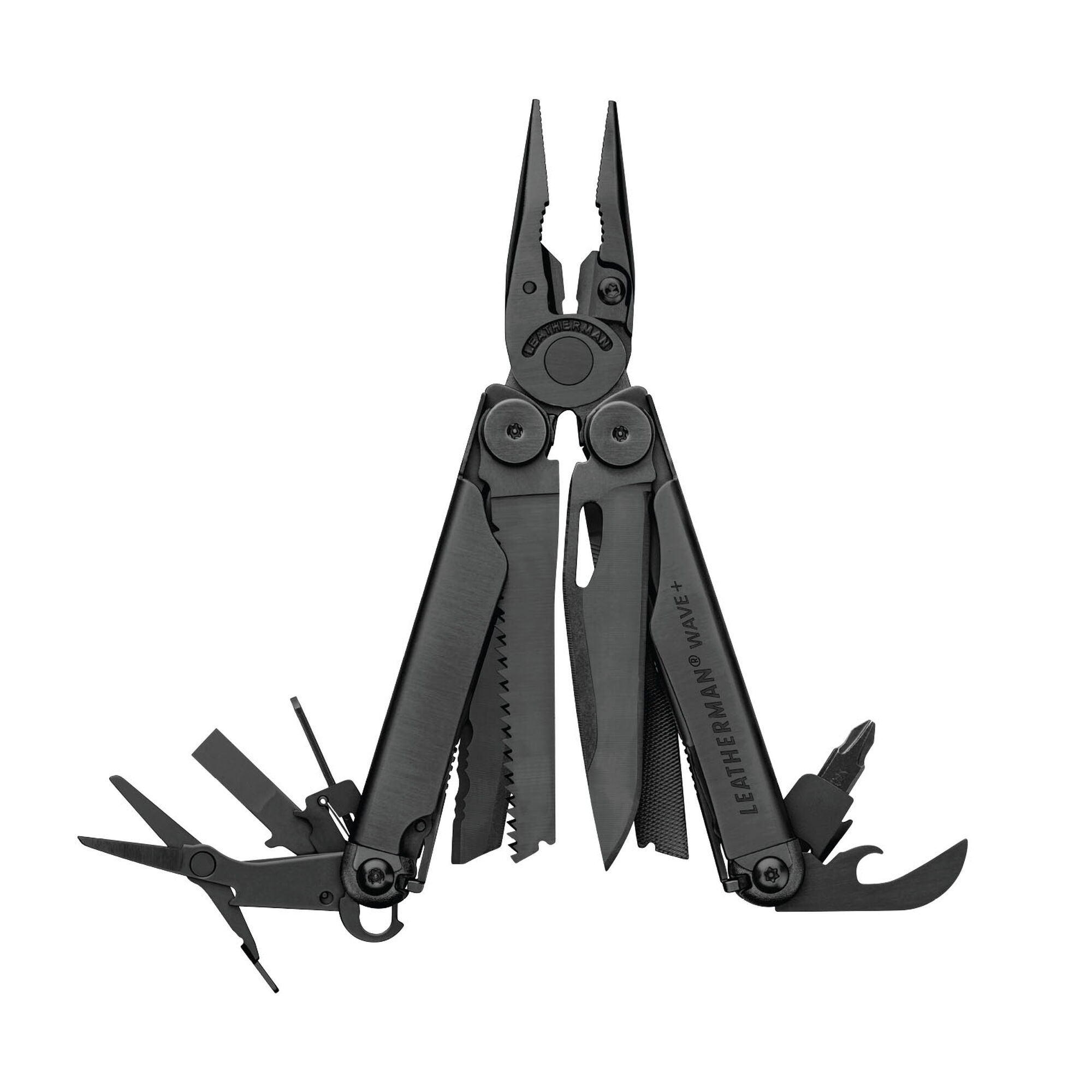wave-plus-black-fanned Leatherman Wave Plus Multi-Tool