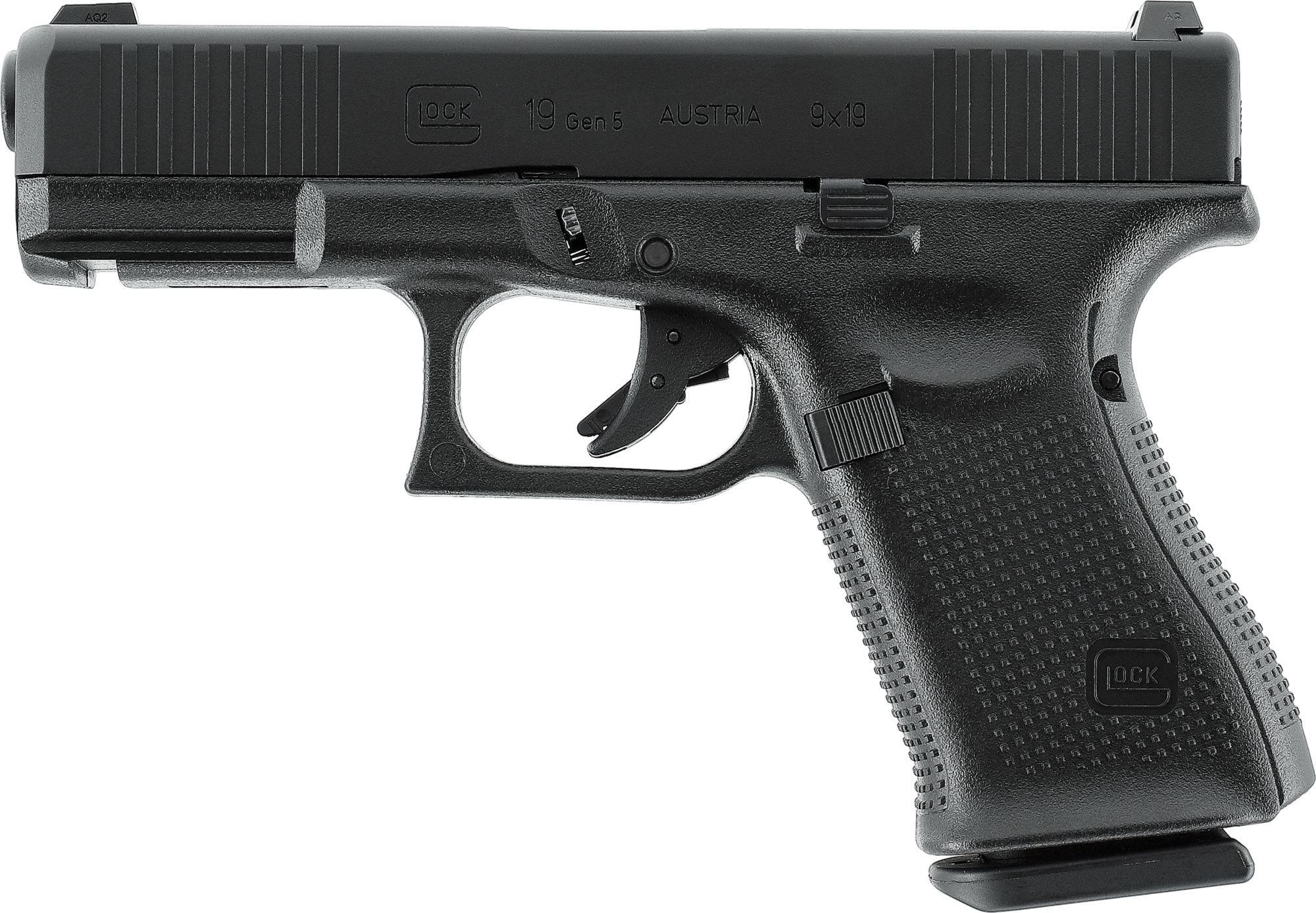 Glock 19 Gen5 6 mm BB Airisoftpistole GBB