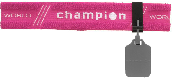 ccc Gehmann Stirnband mit Abdeckscheibe "World Champion"