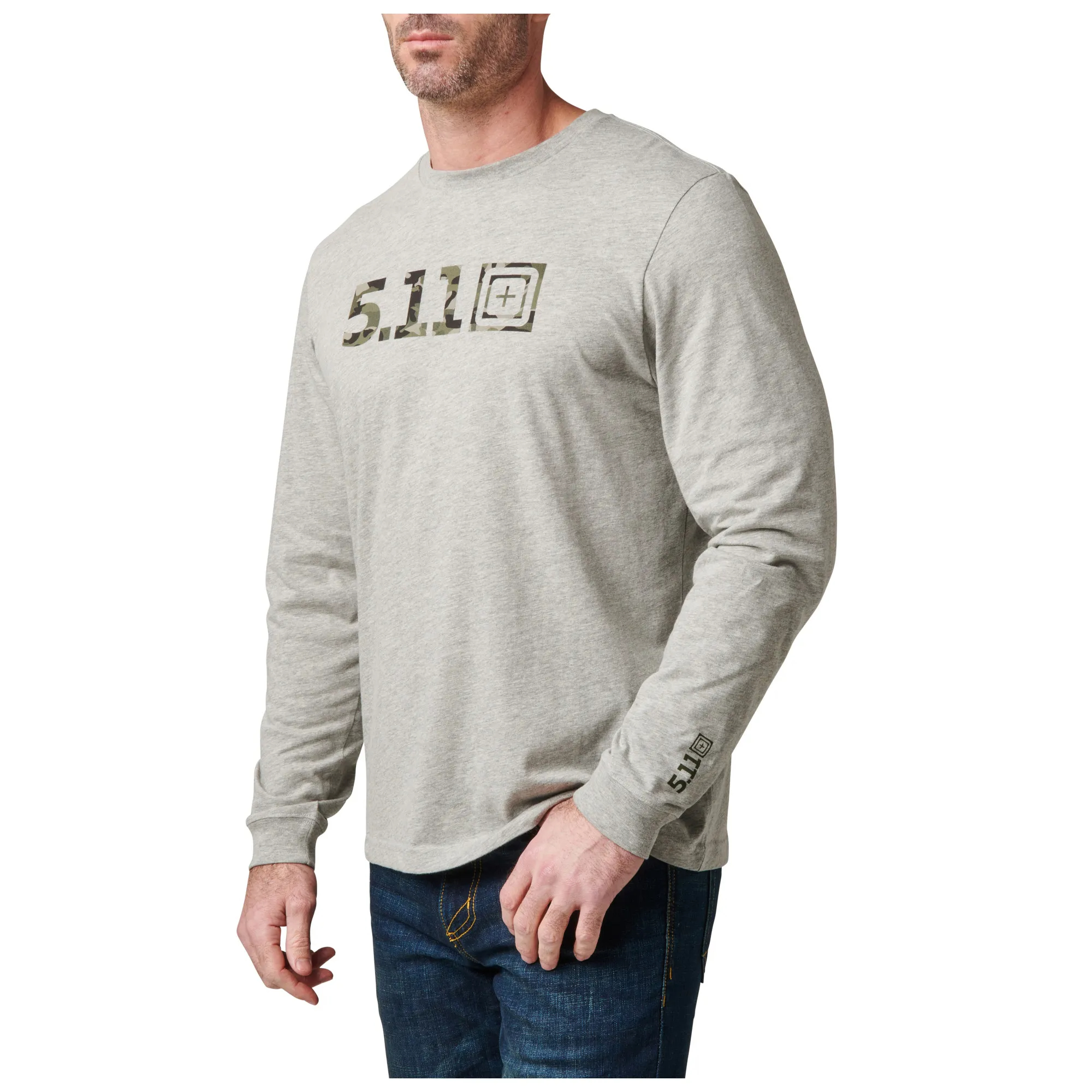 76175_016_Camo_Logo_Fill_Long_Sleeve_Tee_01 5.11 Tactical Langärmeliges T-Shirt mit Camo Logo