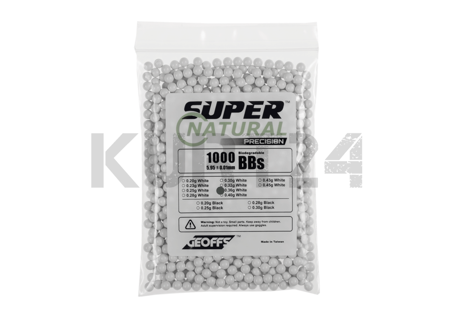 26667 Geoffs 0.36g Bio BB Super Natural Precision 1000rds