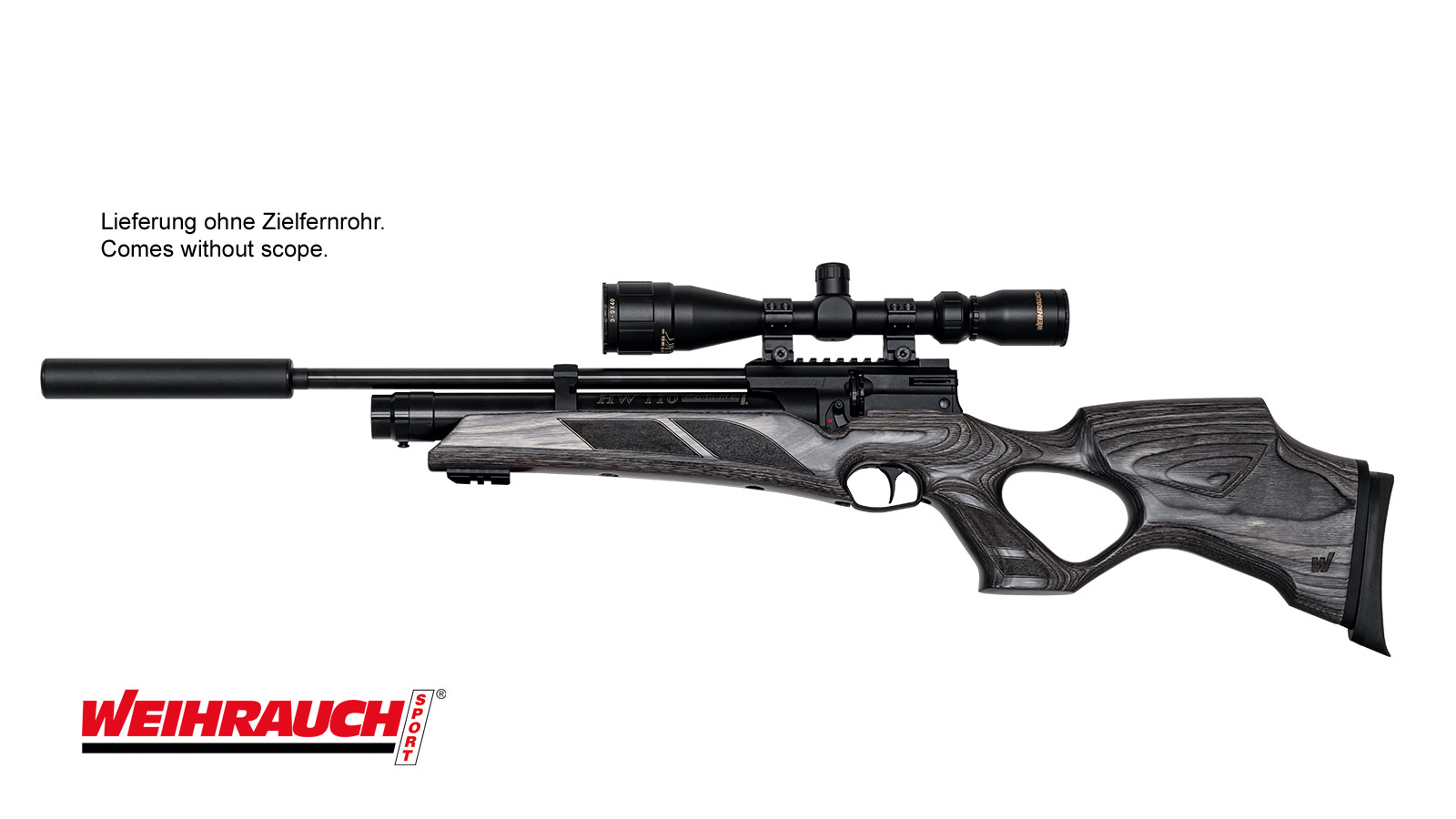 22355045_2020 Pressluftgewehr Weihrauch HW 110 T mit Schichtholz-Lochschaft 4,5mm