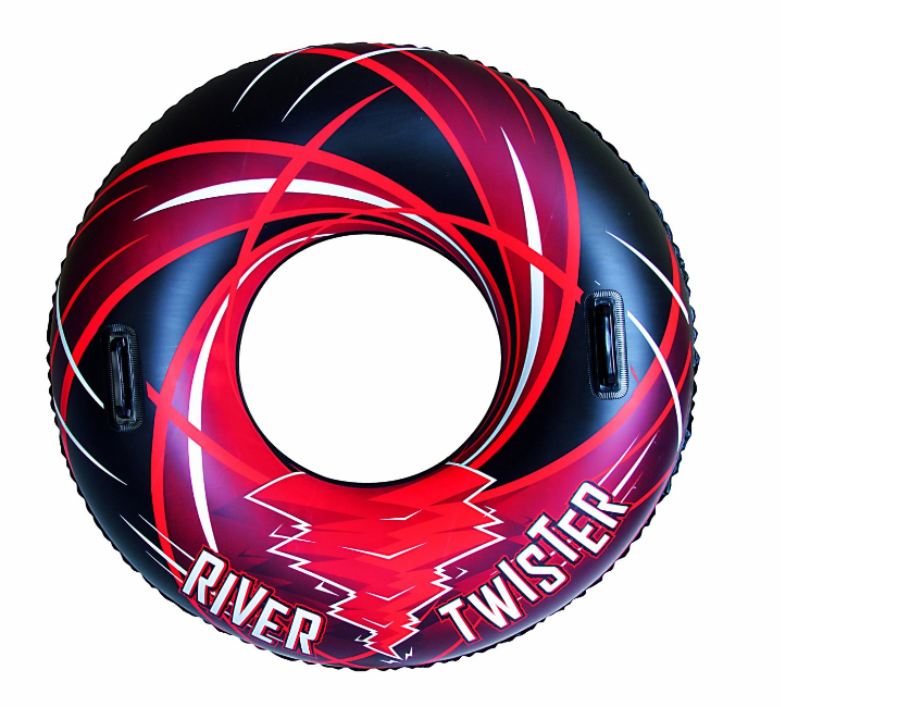 Best Sporting River Twister aufblasbarer Schwimmring mit Griffen