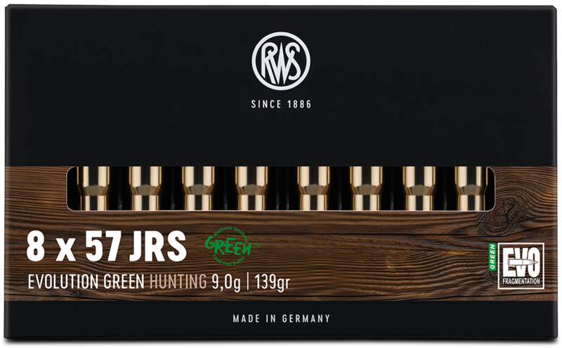 RWS 8x57 IRS Evolution Green 139gr / 9,0g