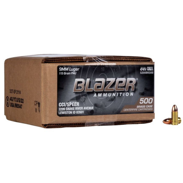 CCI Blazer 9mm Luger 7,45g / 115gr