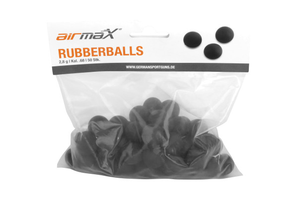 airmaX Rubber Balls Kaliber .68im Beutel 50 Stück