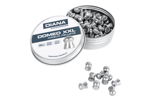 Diana Domed XXL Rundkopf Diabolos glatt 9mm