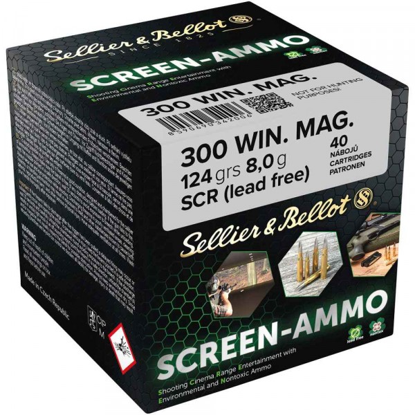 S&B Screen .300 Win. Mag. SCR Zink 8g / 124gr